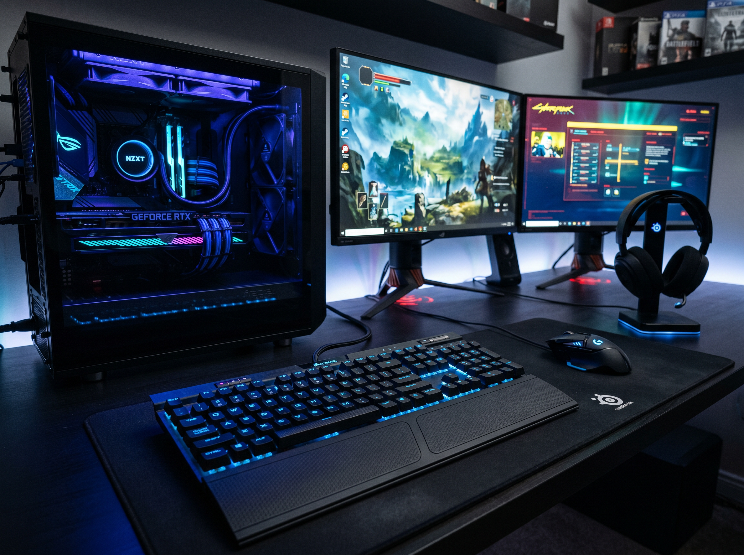 RGB mekanik klavye ve oyun faresi